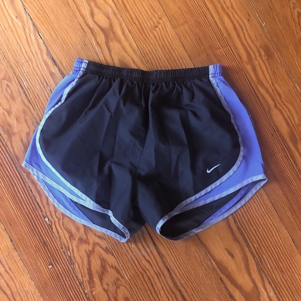 Black and lavender Nike shorts